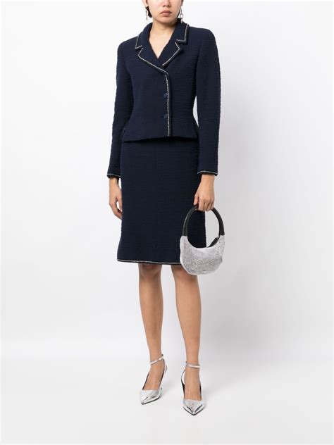 chanel vintage skirt|pre owned skirt suit sets.